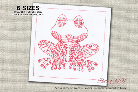 Frog with African Pattern: A Holiday Embroidery Review