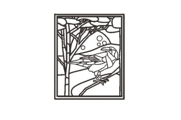 Raven Stained Glass Embroidery Review