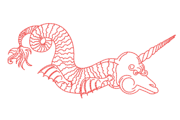 Renaissance Style Sea Monster: A Holiday Embroidery Review
