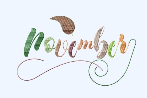 Review: November Letters with Leaf Design