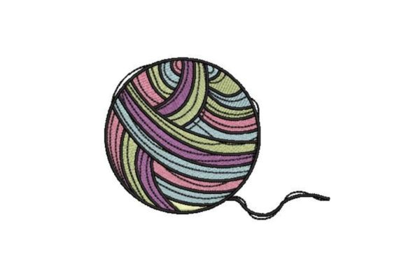 Reviewing the Ball of Yarn Embroidery Design
