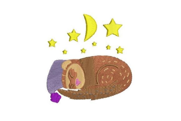 Sleepy Ferret: A Cute Nursery Embroidery Design Review